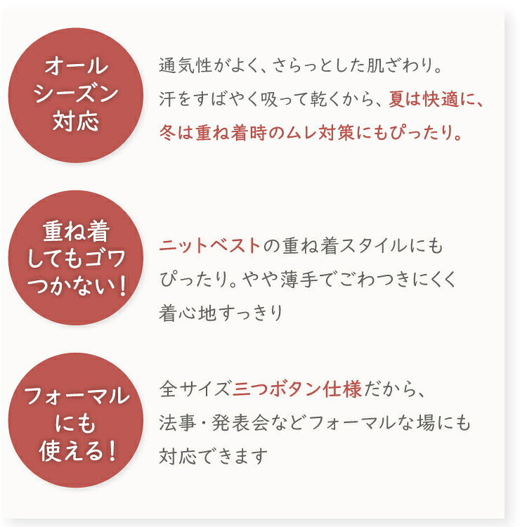 パフスリーブポロシャツの特長の案内